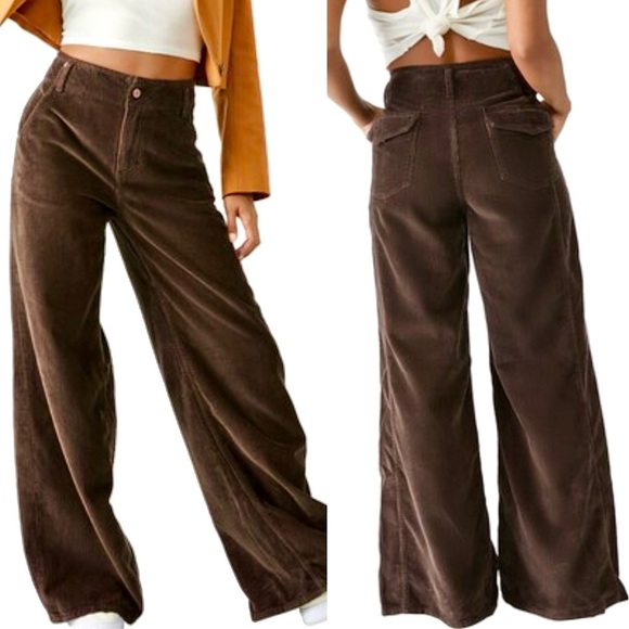 Free People Pants - New Free People Harlow Wide Leg Corduroy Pants